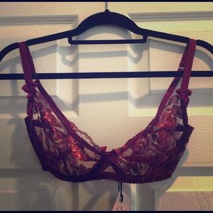 Agent Provacateur Sparkle Red Bra sz. 34E